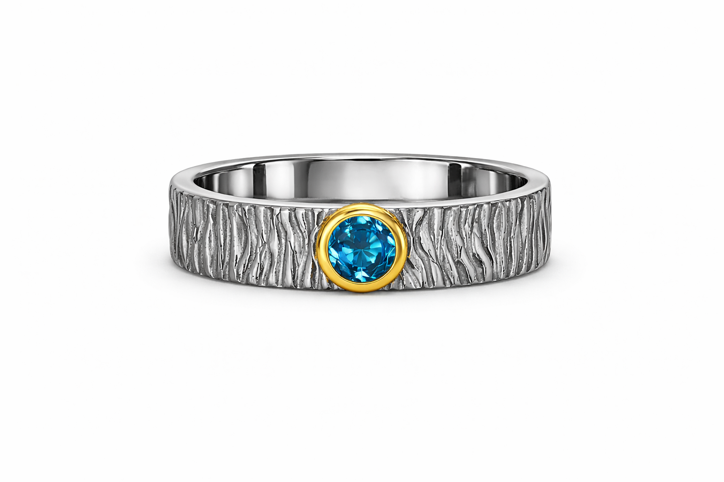 Gezeitenring – Blauer Topas