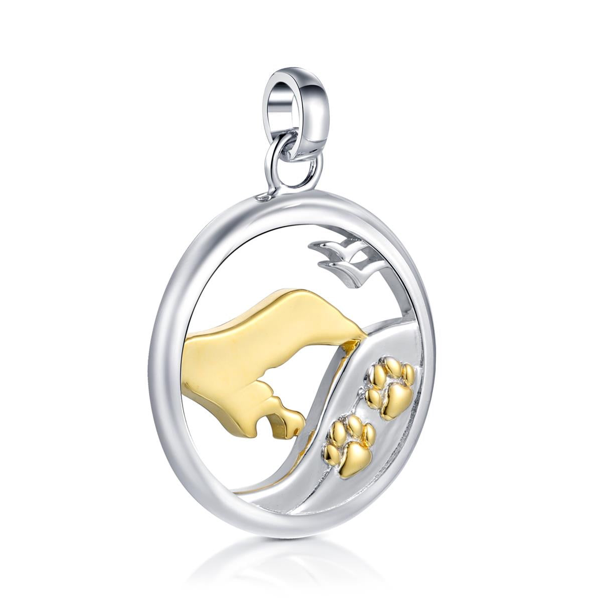 Borkum Anhänger mit Hundepfoten