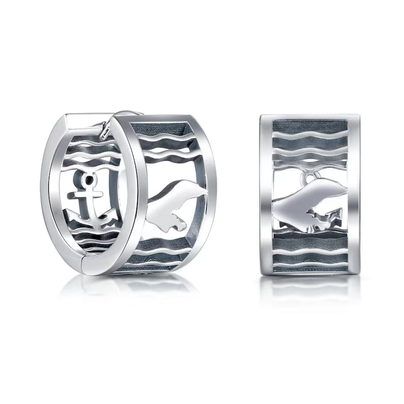 Creolen „Borkum Wellen & Anker“