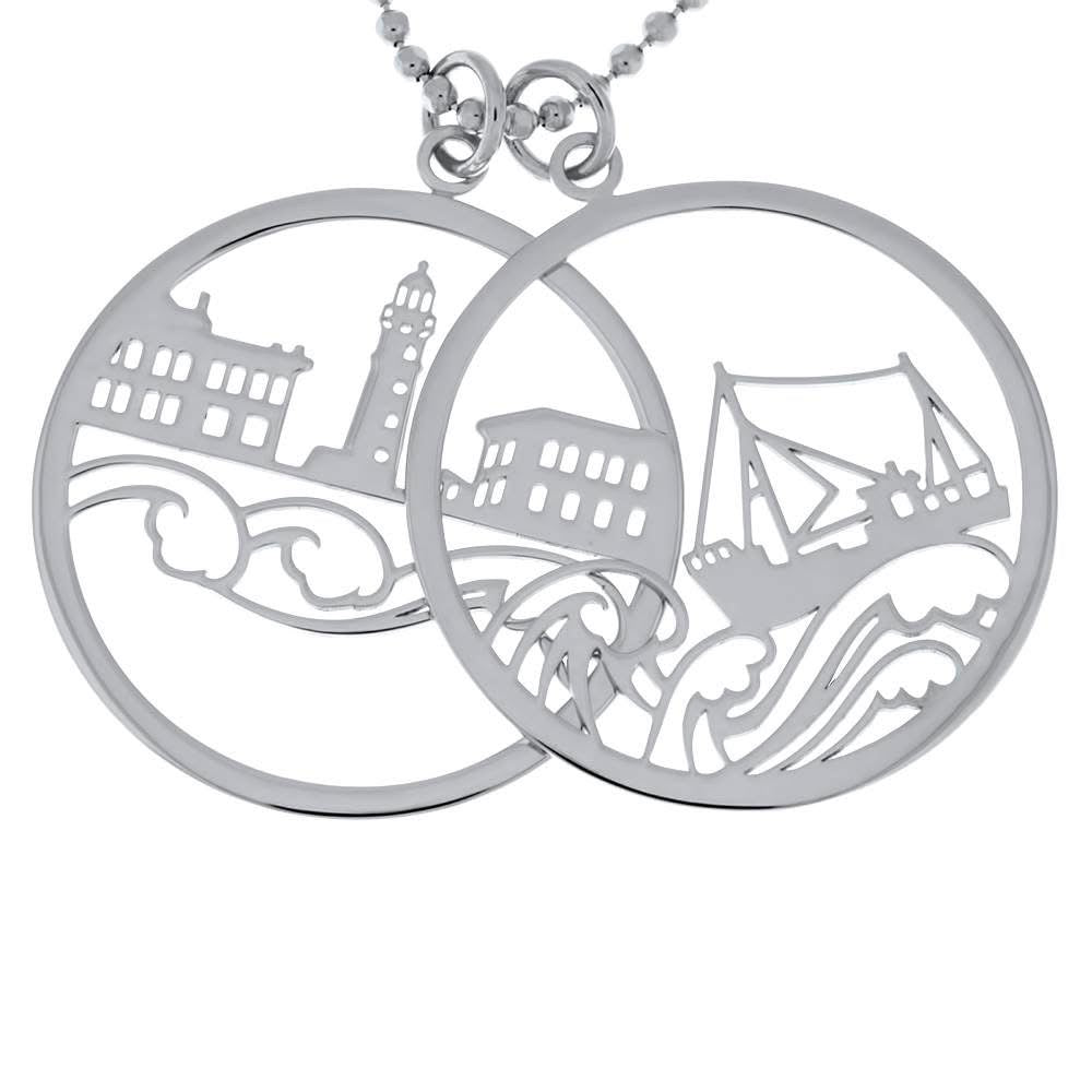 Doppel-Anhänger Borkum mit Krabbenkutter