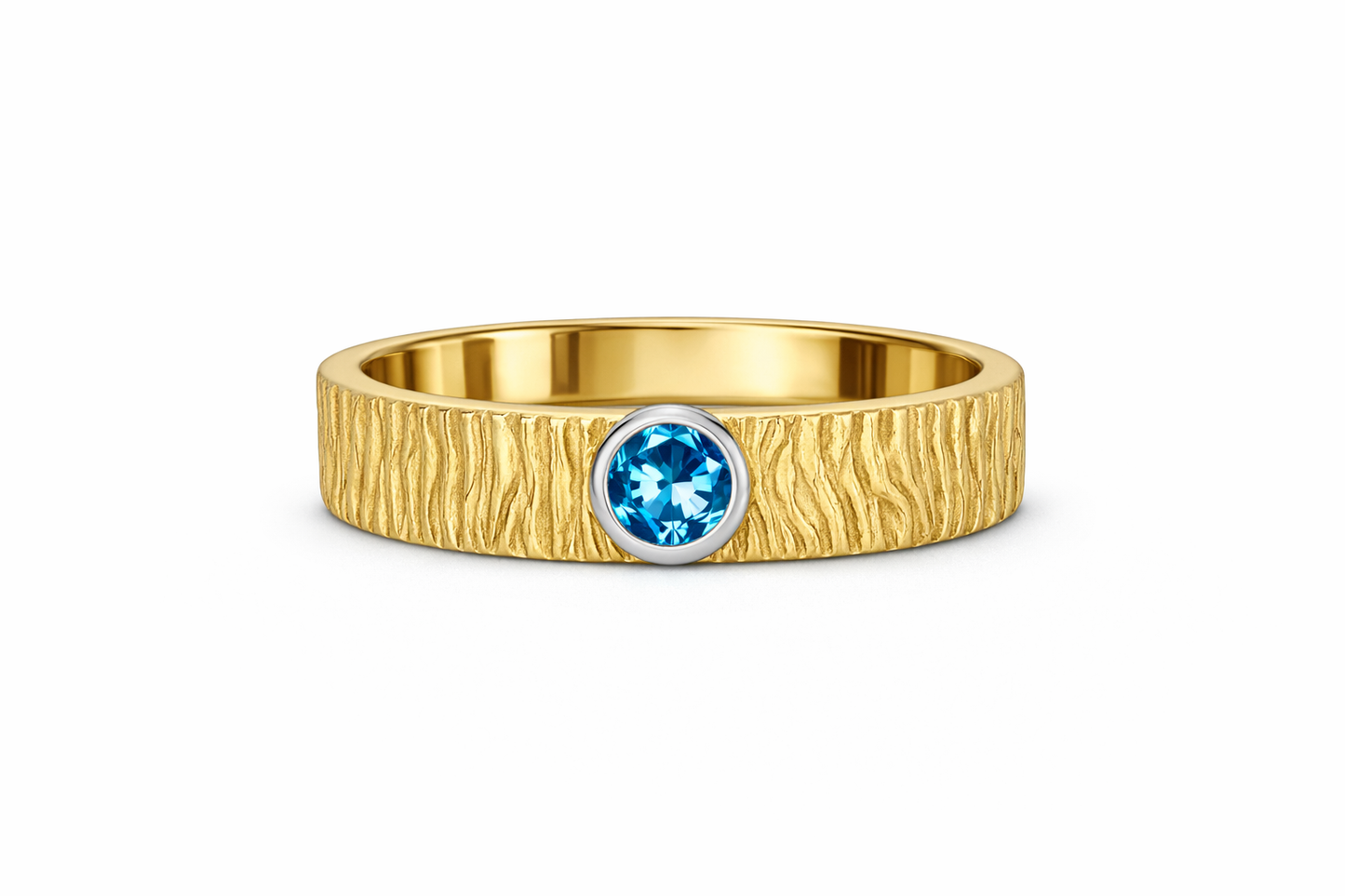 Gezeitenring – Blauer Topas