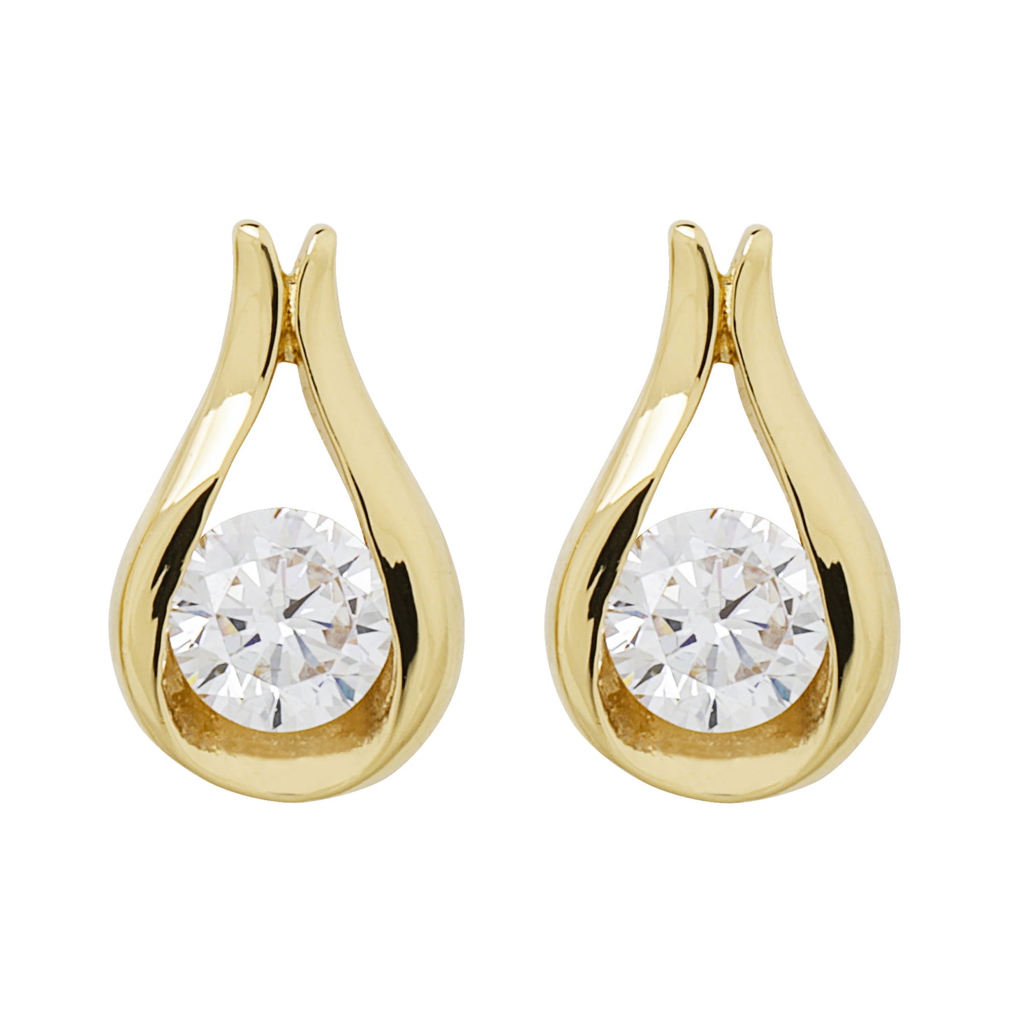 Ohrstecker „Goldener Tropfen“